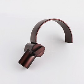 New Antique Design Basin Waterfall One Hole Double Handles Oil Rubbed Bronze Tap