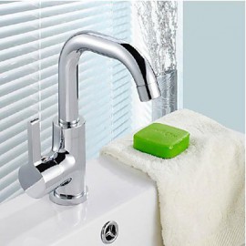 New Modern Single Handle Centerset Bar Sink Faucet With Gooseneck Swivel Spout