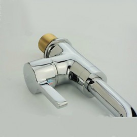 New Modern Single Handle Centerset Bar Sink Faucet With Gooseneck Swivel Spout