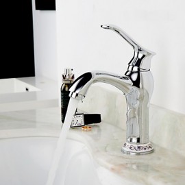 One Hole Single Handle Bathroom Sink Faucet