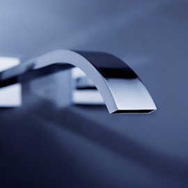 Personalized Bathroom Sink Faucet In Solid Brass Finish Wall Mount (Widespread)