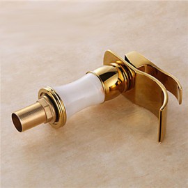 Art Deco / Retro Waterfall Brass Ti-Pvd