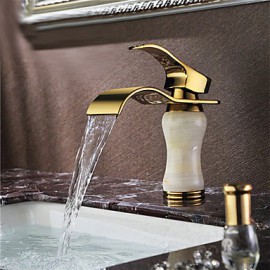 Art Deco / Retro Waterfall Brass Ti-Pvd