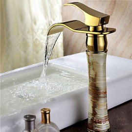 Art Deco / Retro Waterfall Brass Ti-Pvd