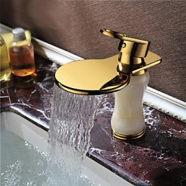 Art Deco / Retro Waterfall Brass Ti-Pvd