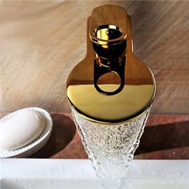 Art Deco / Retro Waterfall Brass Ti-Pvd