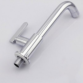 Bathroom Sink Faucet In Modern Brass Single Kitchen Cold Water Faucet