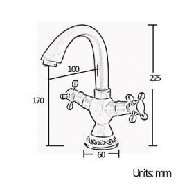 Bathroom Sink Faucet With Antique Brass Finish Antique Design Faucet