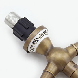 Bathroom Sink Faucet With Antique Brass Finish Antique Design Faucet