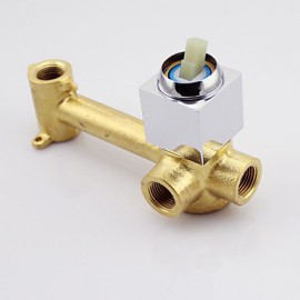 Contemporary Brass Waterfall Bathroom Sink Faucet