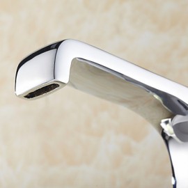 Single Handle Chrome Centerset Bathroom Sink Faucet