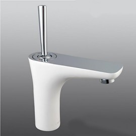 Single Lever Brass Spray Short Bathroom Basin Sink Tap Chrome Deck Mount Sink Faucet