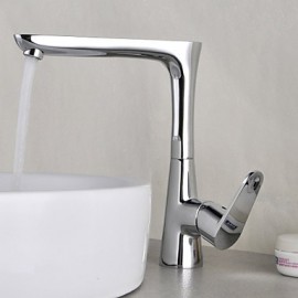 Solid Brass Chrome Finish Basin Faucet Kitchen Sink Faucet Taps