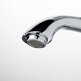 Centerset Solid Brass Bathroom Sink Faucet (Chrome Finish)