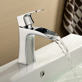 Centerset Solid Brass Chrome Finish Single Handle Bathroom Sink Faucet