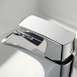 Centerset Solid Brass Chrome Finish Single Handle Bathroom Sink Faucet