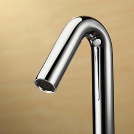 Centerset Two Handles Brass Bathroom Sink Faucet-Chrome Finish