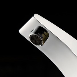 Chrome Finish Single Handle Centerset Solid Brass Bathroom Sink Faucet(Tall)