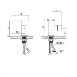 Contemporary Color Changing Led Bathroom Sink Faucet (Waterfall)