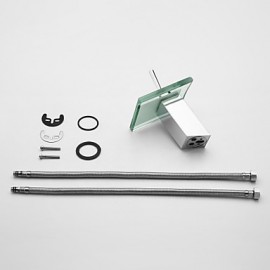 Contemporary Waterfall Bathroom Sink Faucet (Chrome Finish)