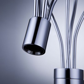 Post Modern Brass Bathroom Sink Faucet (Chrome Finish)