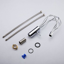 Post Modern Brass Bathroom Sink Faucet (Chrome Finish)