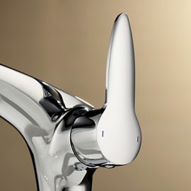 Solid Brass Single Handle Centerset Bathroom Sink Faucet-Chrome Finish