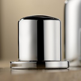 Two Handles Widespread Solid Brass Chrome Finish Bathroom Sink Faucet