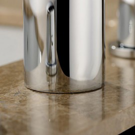 Two Handles Widespread Solid Brass Chrome Finish Bathroom Sink Faucet