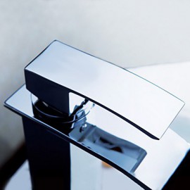 Waterfall Bathroom Sink Faucet (Chrome Finish)