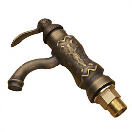 Centerset Single Handle One Hole in Antique Copper Bathroom Sink Tap