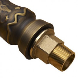 Centerset Single Handle One Hole in Antique Copper Bathroom Sink Tap