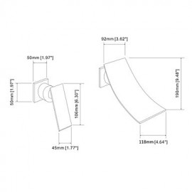 Waterfall Widespread Contemporary Bathroom Sink Faucet (Chrome Finish)