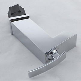 Square Sahpe Brass Single Handle Basin Faucet Mixer Tap