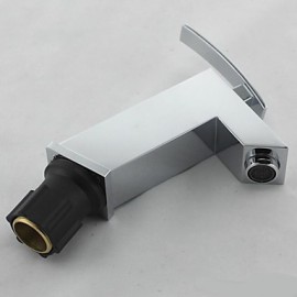 Square Sahpe Brass Single Handle Basin Faucet Mixer Tap