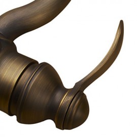 Centerset Single Handle One Hole in Antique Copper Bathroom Sink Tap