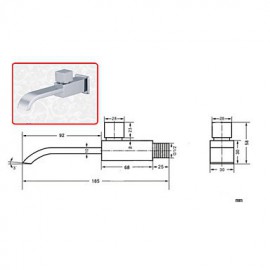 The Whole Basin Faucet Copper Single Cooler Into The Wall