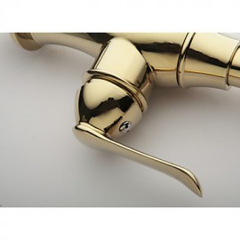 Ti-Pvd Brass Finish Single Hole Single Handle Kitchen Faucet