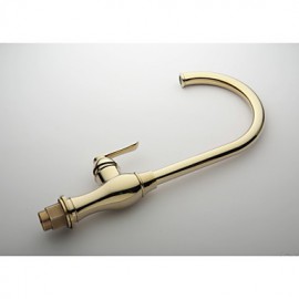 Ti-Pvd Brass Finish Single Hole Single Handle Kitchen Faucet