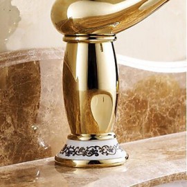 Ti-Pvd Finish One Hole Single Handles Bathroom Sink Faucet