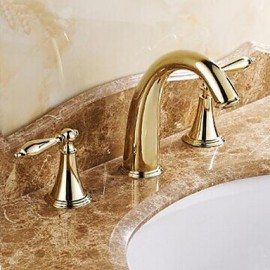 Ti-Pvd Finish Classic Brass Bathroom Sink Faucet