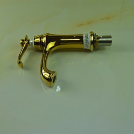 Ti-Pvd Finish One Hole Single Handles Bathroom Sink Faucet