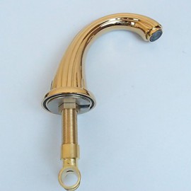 Ti-Pvd Widespread Two Handles Bathroom Sink Faucet