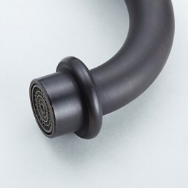 Traditional Centerset Oil-Rubbed Bronze Finish Two Handles Bathroom Sink Faucet
