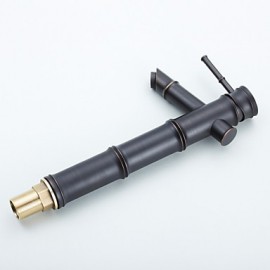Traditional Oil-Rubbed Bronze Finish Bamboo Joint Bathroom Sink Faucet