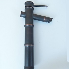 Traditional Oil-Rubbed Bronze Finish Bamboo Joint Bathroom Sink Faucet