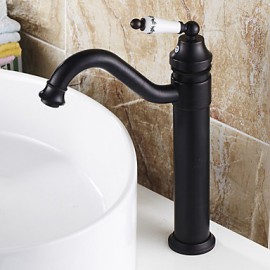 Traditional Style Oil-Rubbed Bronze Finish Countertop Bathroom Sink Faucet