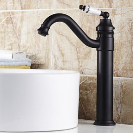 Traditional Style Oil-Rubbed Bronze Finish Countertop Bathroom Sink Faucet