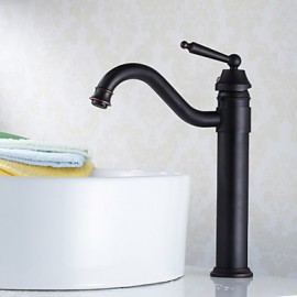Traditional Style Oil-Rubbed Bronze Finish Countertop Bathroom Sink Faucet