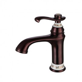 Traditional Style Oil-Rubbed Bronze Finish Countertop Bathroom Sink Faucet